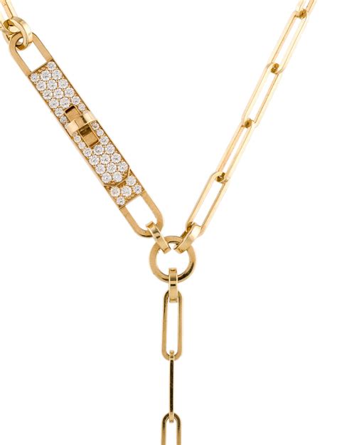 Hermès Kelly Chaine Lariat Necklace 